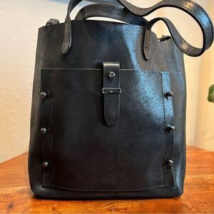 Botkier Leather “Warren” tote 🖤 NWT 🖤 crossbody strap 🖤 medium